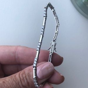 Sterling silver and Diamond bracelet.